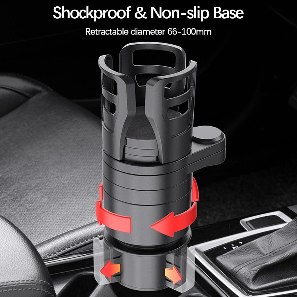 Car Cup Holder   Expander Black Organizer