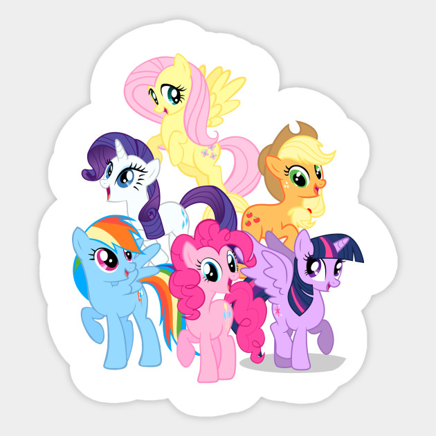 Sticker PONY set 60 ảnh decal hình dán Ngựa Thiên Thần