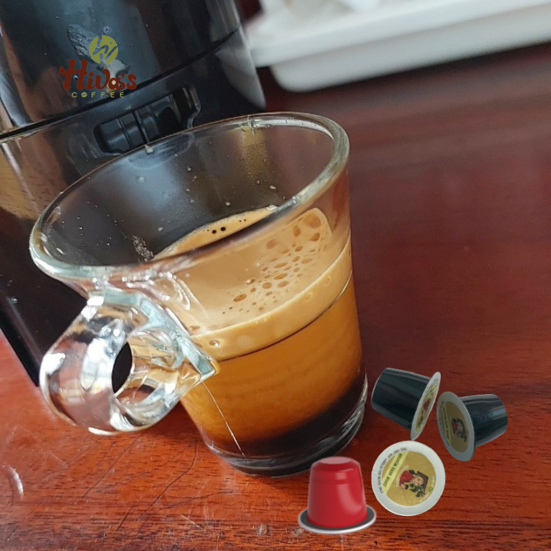 Cà phê viên nén Nespresso chính hãng HIVA'S COFFEE, túi zip 20 viên nhựa GU NHẸ - Nguyên chất, Thơm nồng nàn, Chua thanh, đắng nhẹ, hậu ngọt tự nhiên - Dòng TIẾT KIỆM. Giá TỐT tại xưởng