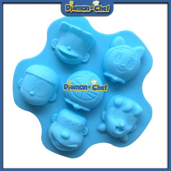 Khuôn Silicon Socola Hình Doraemon Và Những Người Bạn
