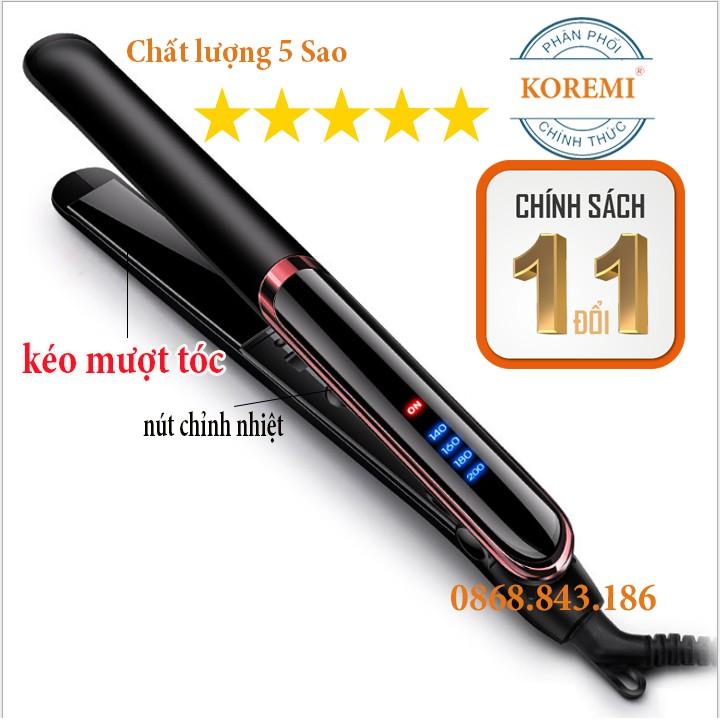 Máy kẹp tóc, duỗi tóc đa năng Uốn, Cúp HoT 2020 Koremi