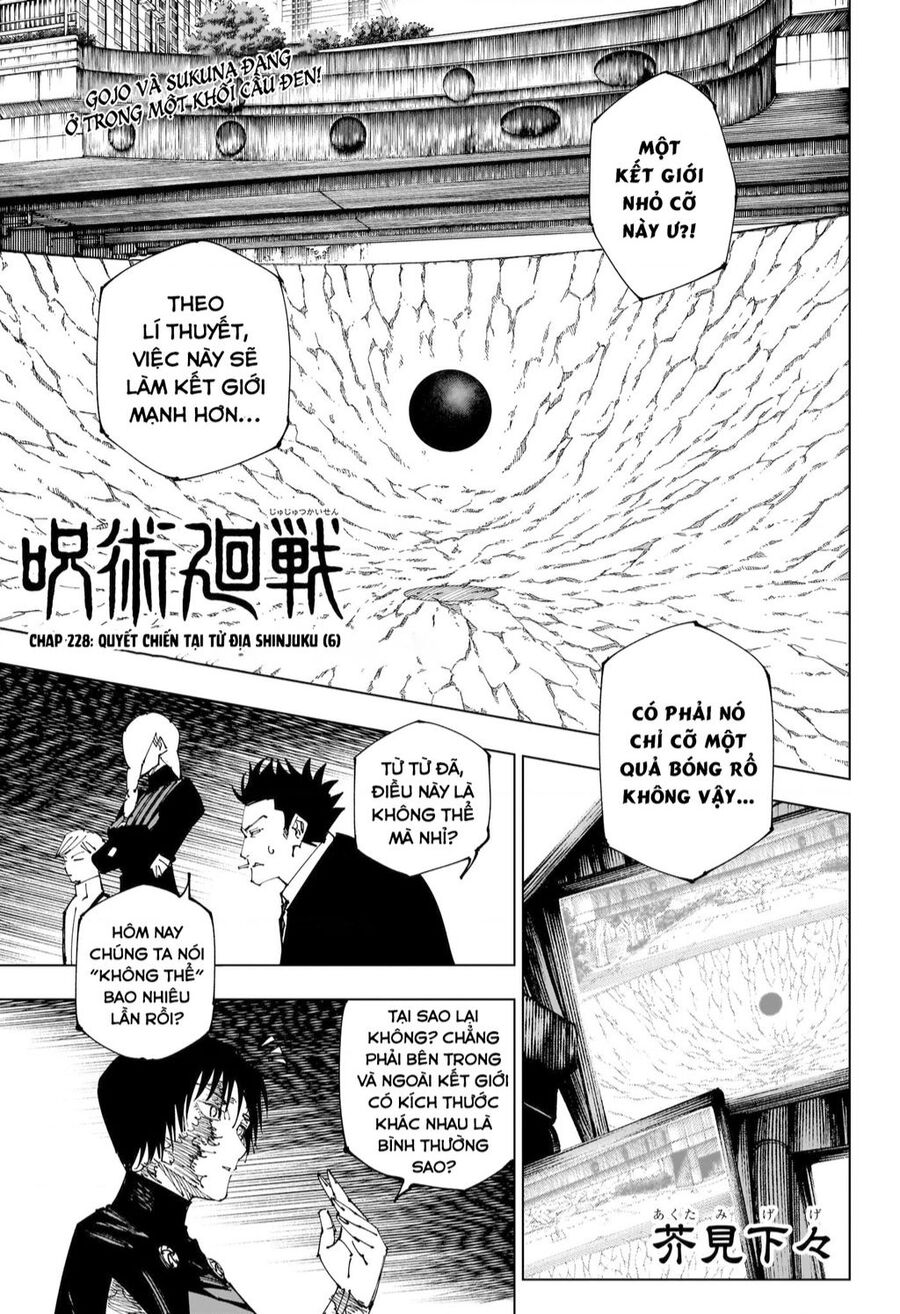 jujutsu kaisen - chú thuật hồi chiến chapter 228 2
