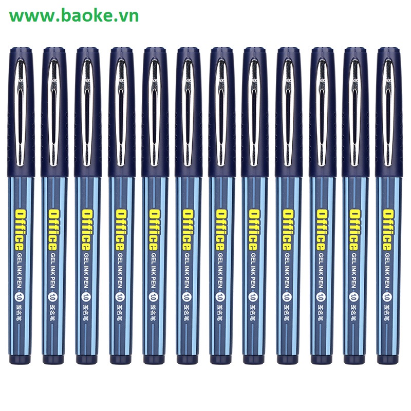 Hộp 12 cây Bút nước Baoke ngòi 1.0mm - PC1048 mực xanh