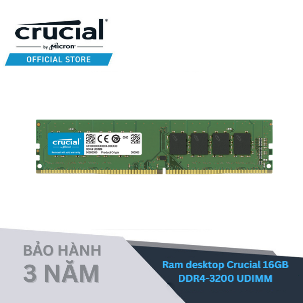 Ram PC Crucial DDR4 16GB 3200MHz 1.2v CT16G4DFRA32A - HÀNG CHÍNH HÃNG