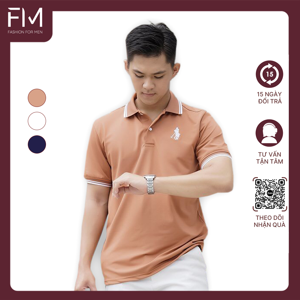 Áo thun polo nam, chất thun cá sấu dày dặn co giãn tốt, phong cách lịch lãm - FORMEN SHOP - FMPS200