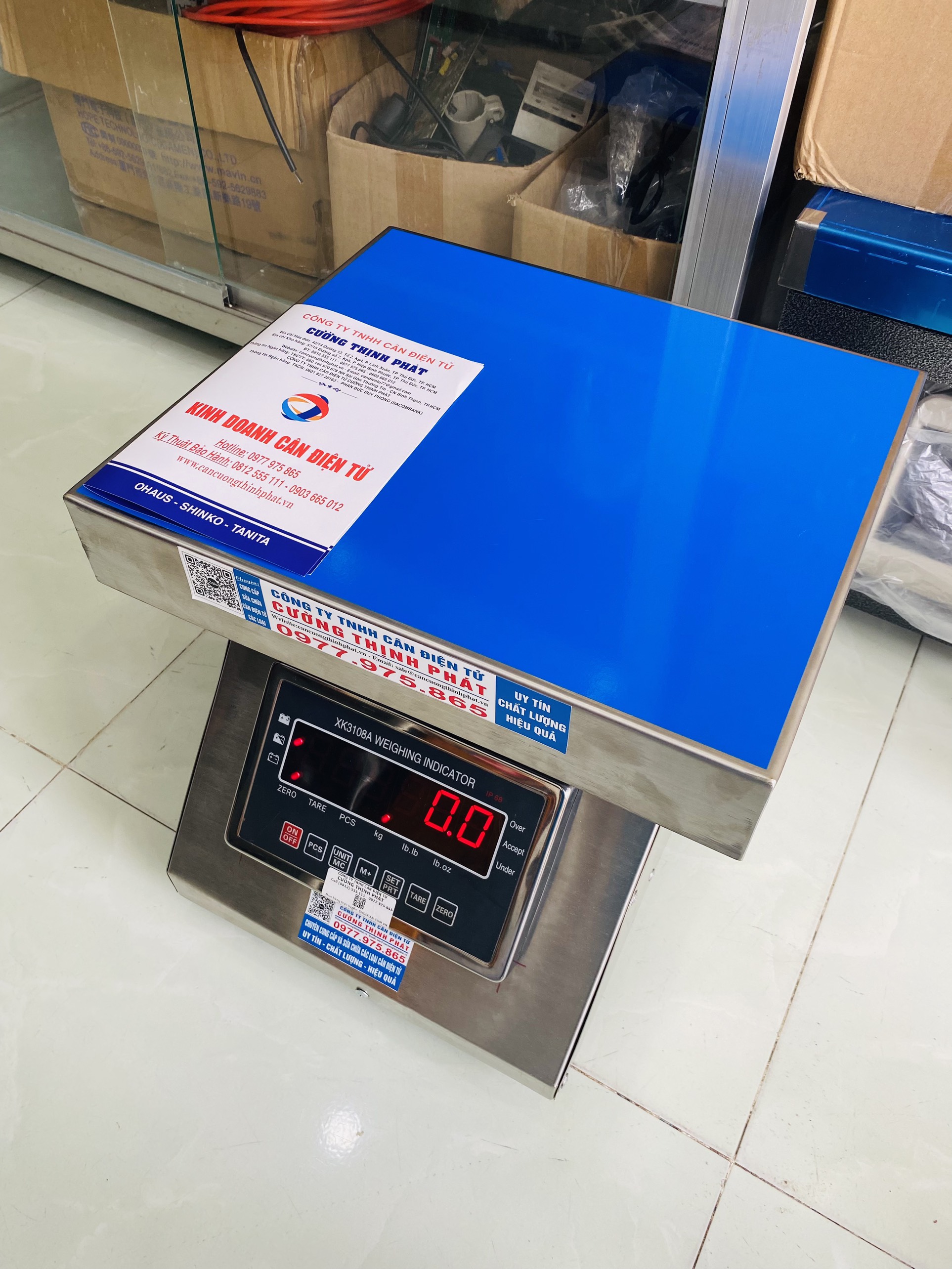 Cân Ghế Ngồi Inox XK3108A Mức Cân 300kg Độ Đọc 0.02kg
