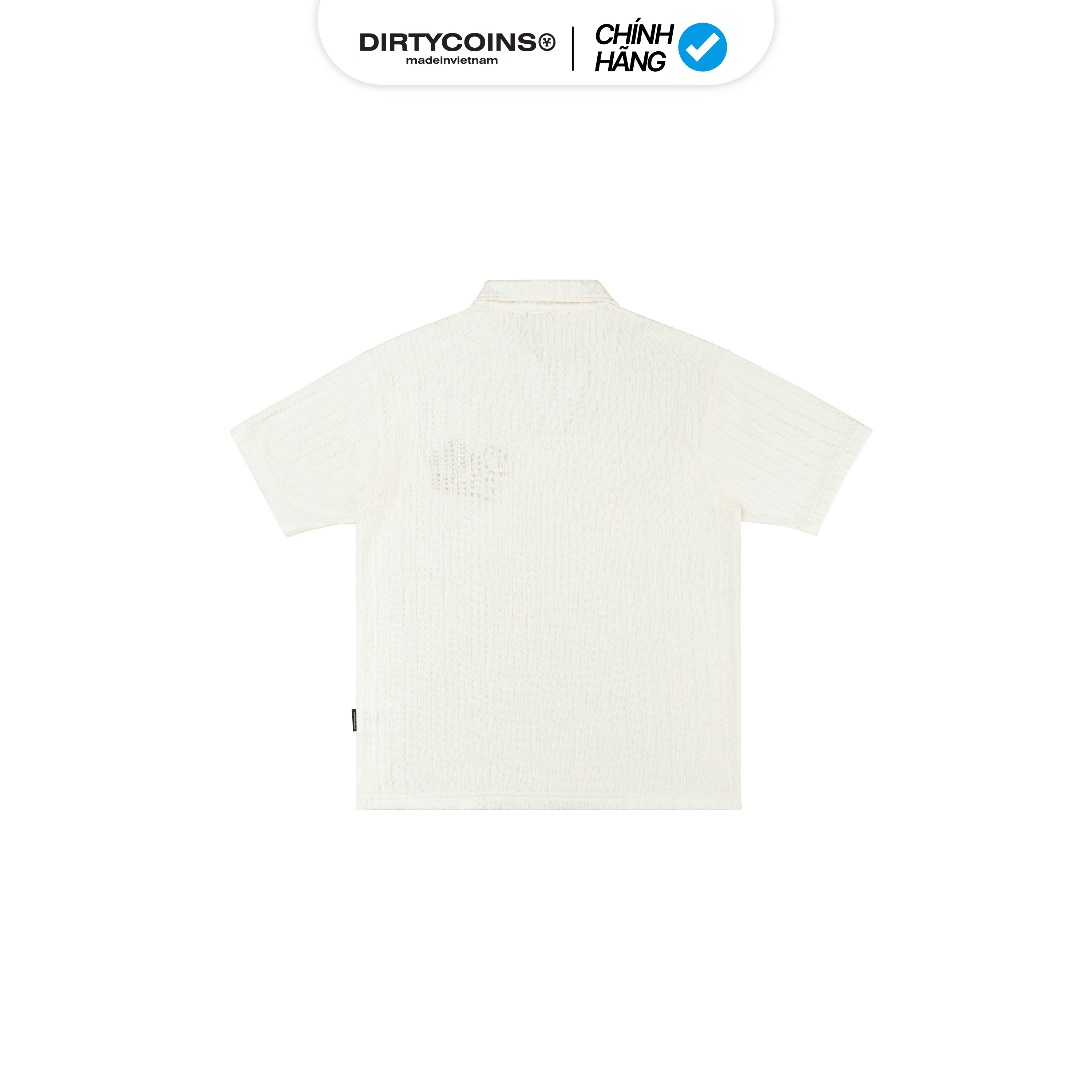 Áo Thun DirtyCoins Polo Embroidery Chain Knit - Cream