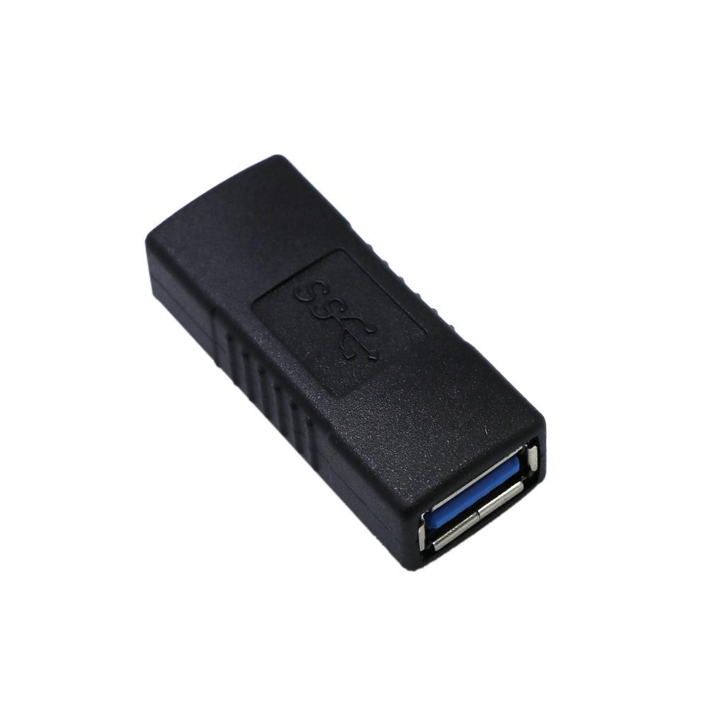 USB 3.0 Type A Female to Female Adapter Connector Converter Black