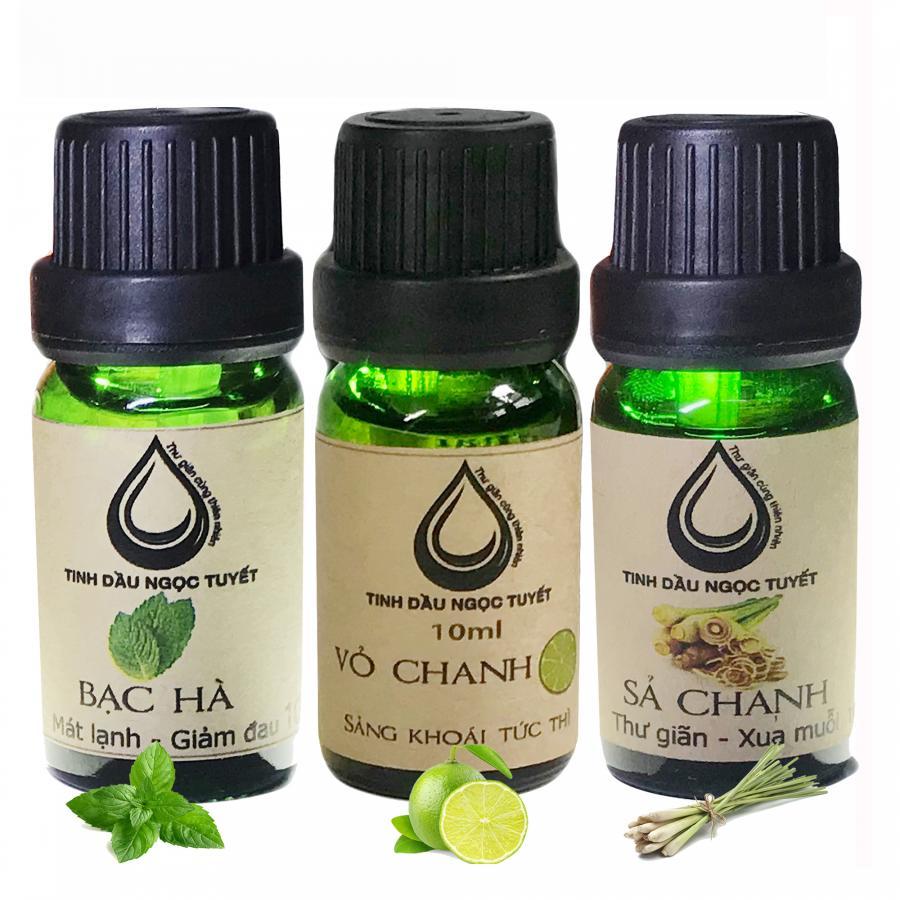 Bộ tinh dầu tạo sự mát mẻ, trong lành 10mlx3 Ngọc Tuyết