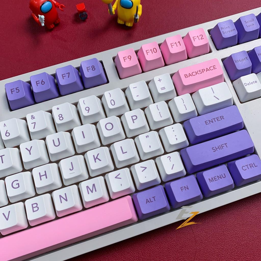 Keycap Hana OEM Profile Cho Bàn Phím Cơ Chất Liệu Thick PBT In Dyesub 108 Phím