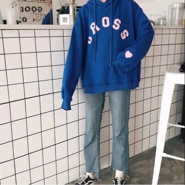 Áo khoác Hoodie nữ form rộng Hàn Quốc siêu đẹp