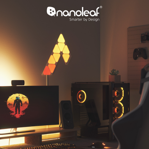Đèn LED RGB lắp ghép thông minh Nanoleaf Shapes Tam Giác Mini - Mini Triangle 9 ô đèn