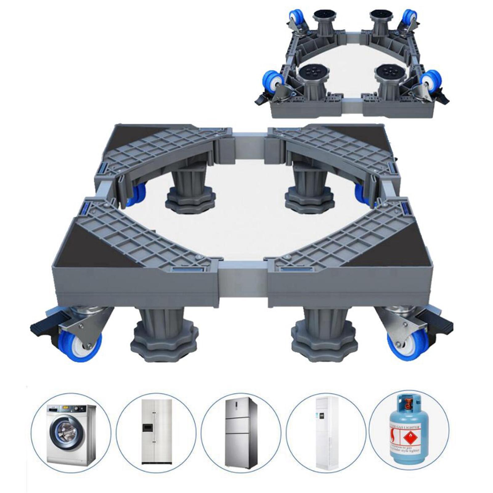 Washing Machine Stand Mobilbe Base Roller for Washer Dryer Style 1 Gray