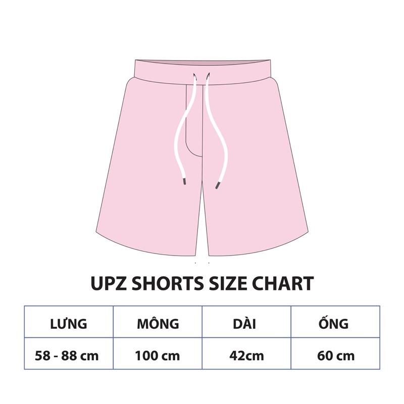 UPZ Quần Shorts Thun Thêu Chữ UPZ (6 Màu)