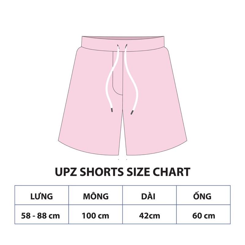 UPZ Quần Shorts Thun Thêu Chữ UPZ