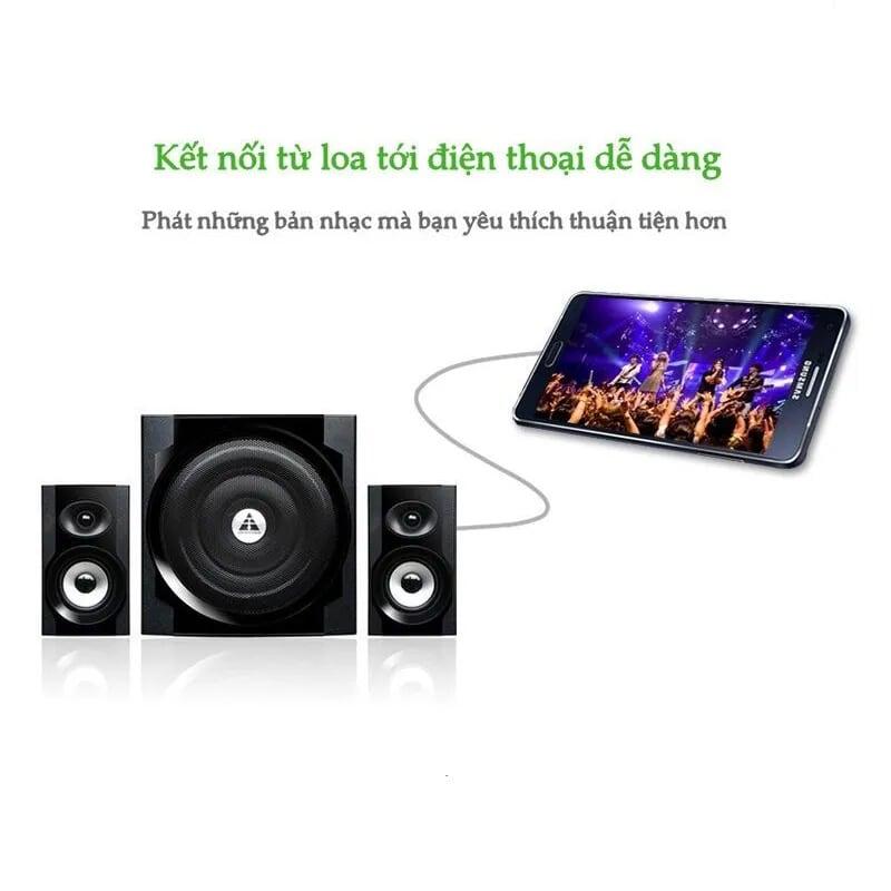 Ugreen UG10549AV102TK 3M màu Xám Cáp âm thanh 2 đầu Bông sen sang 3.5mm - HÀNG CHÍNH HÃNG