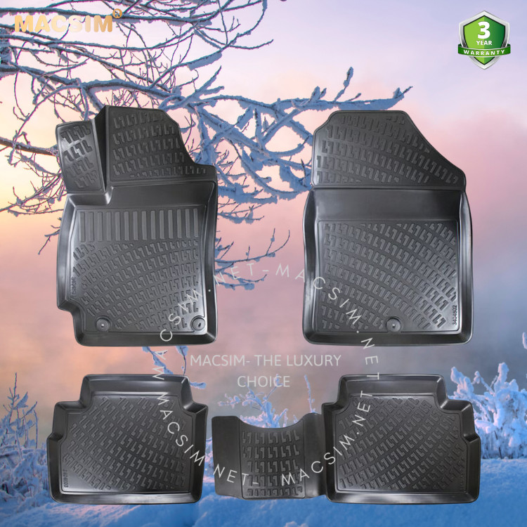 Thảm lót sàn ô tô nhựa TPU Silicon Hyundai Elantra sixth generation 2015-2020 Nhãn hiệu Macsim