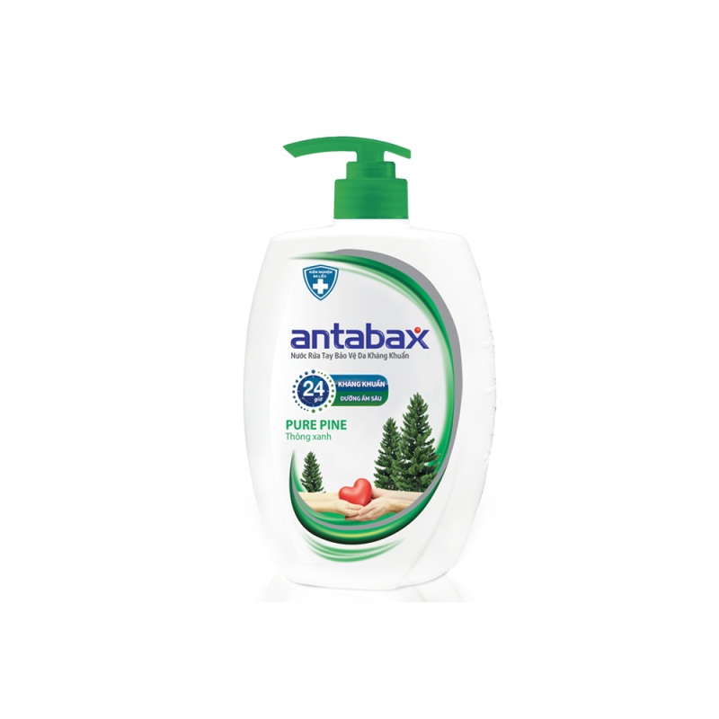 Nước Rửa Tay Bảo Vệ Da Kháng Khuẩn Antabax Pure Pin Thông xanh 250ml