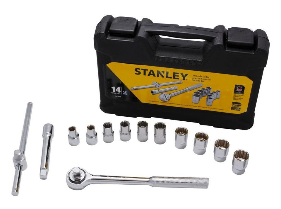 BỘ ĐẦU TUÝP 1/2 INCH 14 CHI TIẾT HỆ MÉT STANLEY 86-501 - HÀNG CHÍNH HÃNG