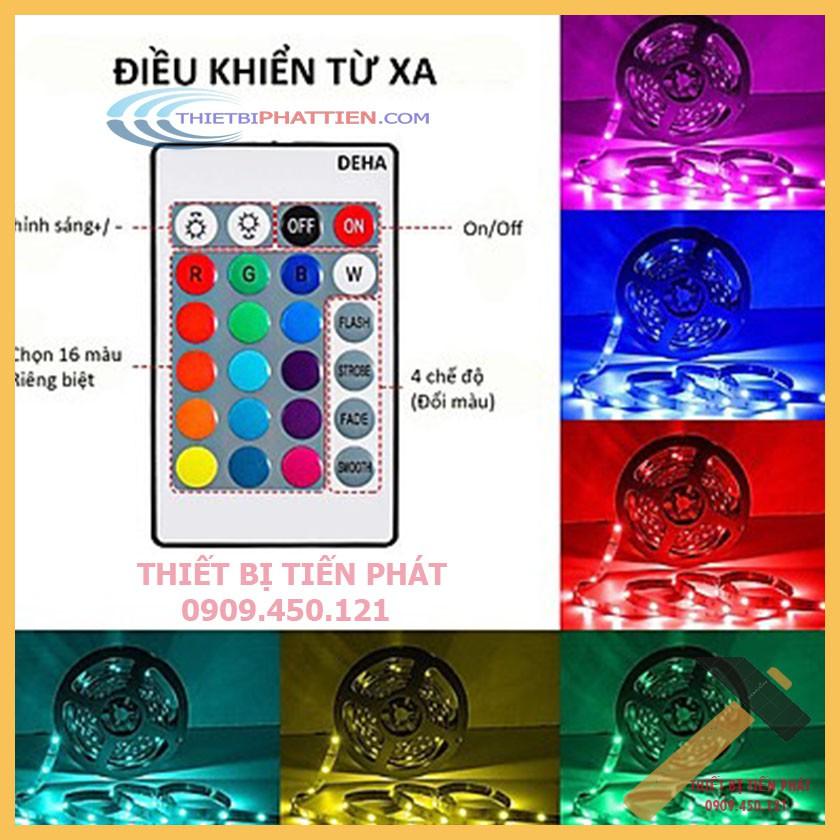 Đèn Led Tiktok RGB 5050 DIY Đổi Được 16 Màu, Được Bọc Keo Silicon, Setup Phòng