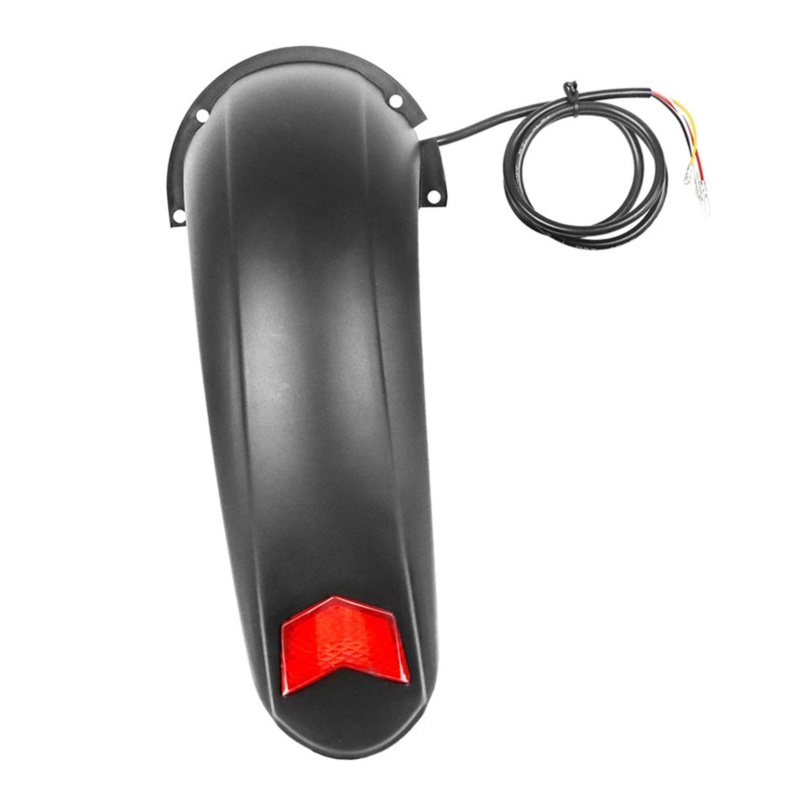 Tire Mudguard with Taillights Equipment Supplies Guard Mudflap Electric Bike Rear for Night Riding Outdoor Cycling
