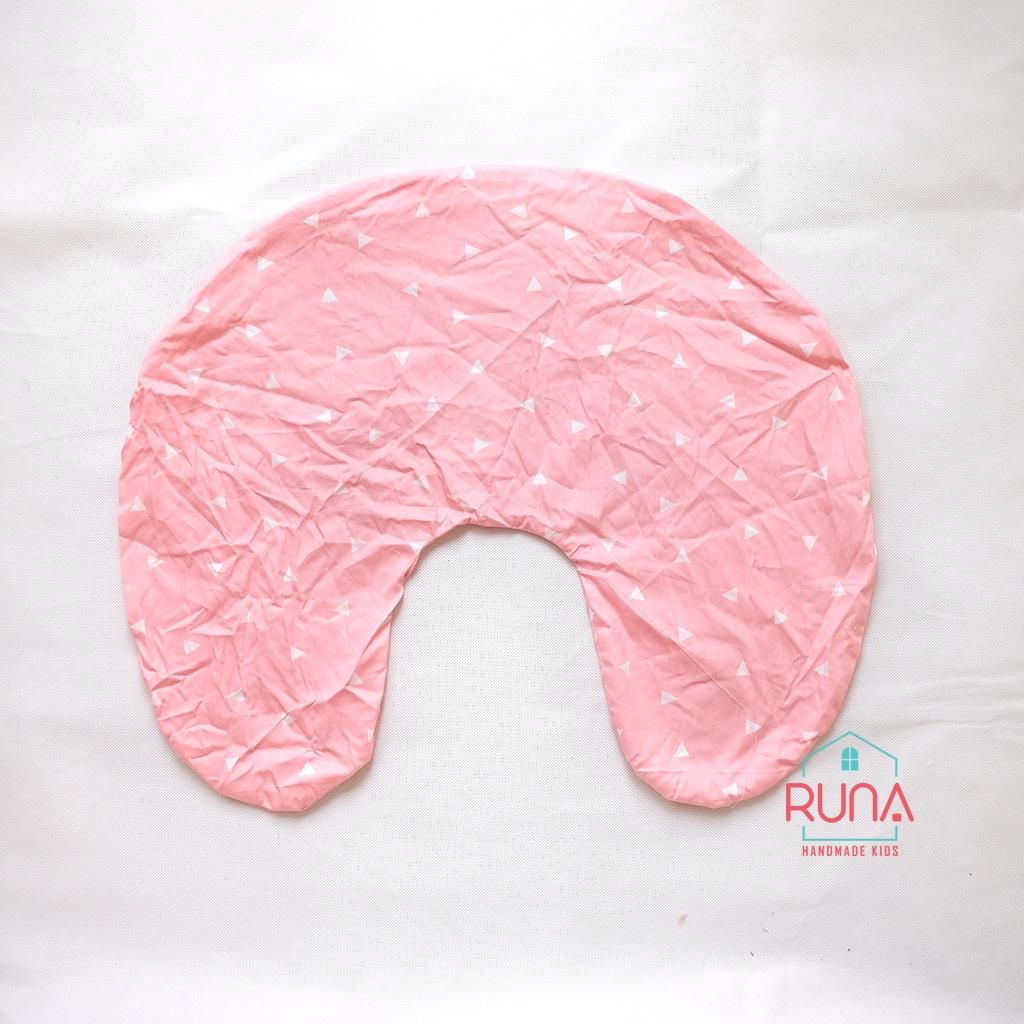 Vỏ gối hỗ trợ cho bé bú Runa Kids chất liệu cotton Hàn 100% thoáng mát an toàn cho bé
