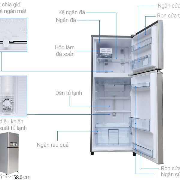 Tủ Lạnh EUROCOOL EURO DCP-270 - Hàng Chính Hãng