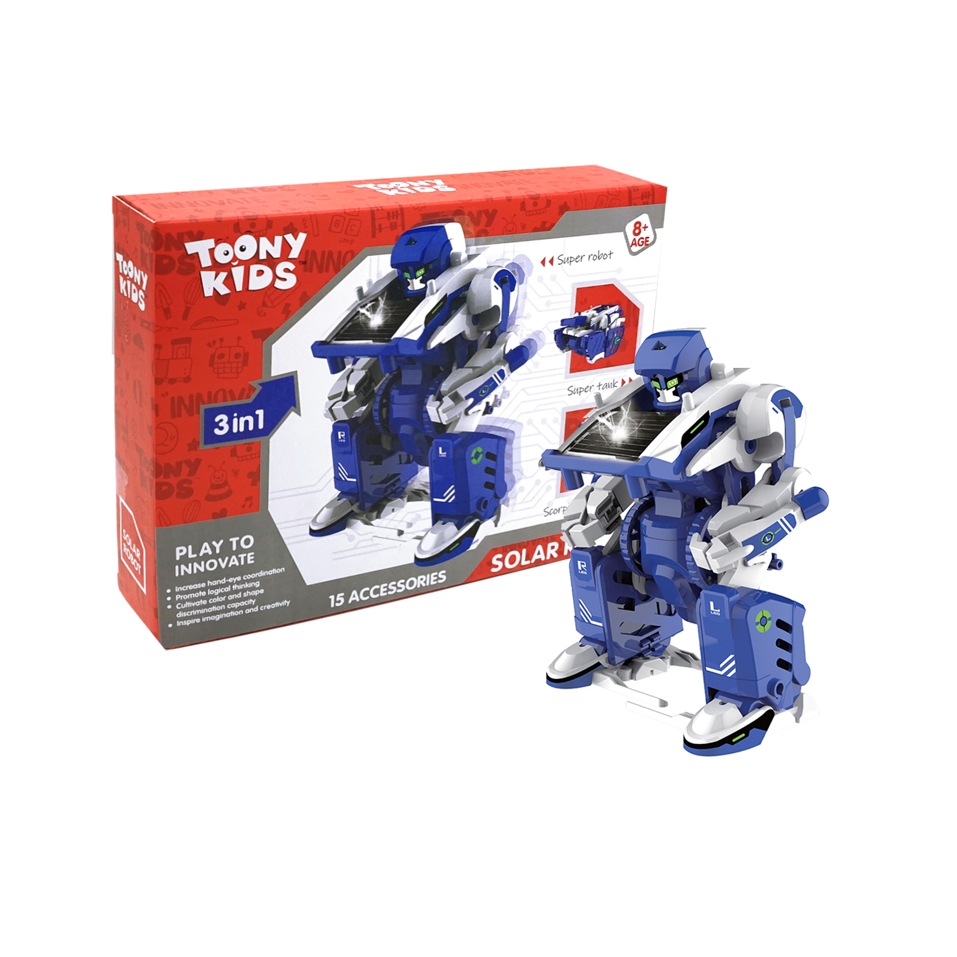 Đồ Chơi Robot Biến Hình TOONYKIDS - Đồ Chơi Cho Bé Trai - SOLAR ROBOT TN023