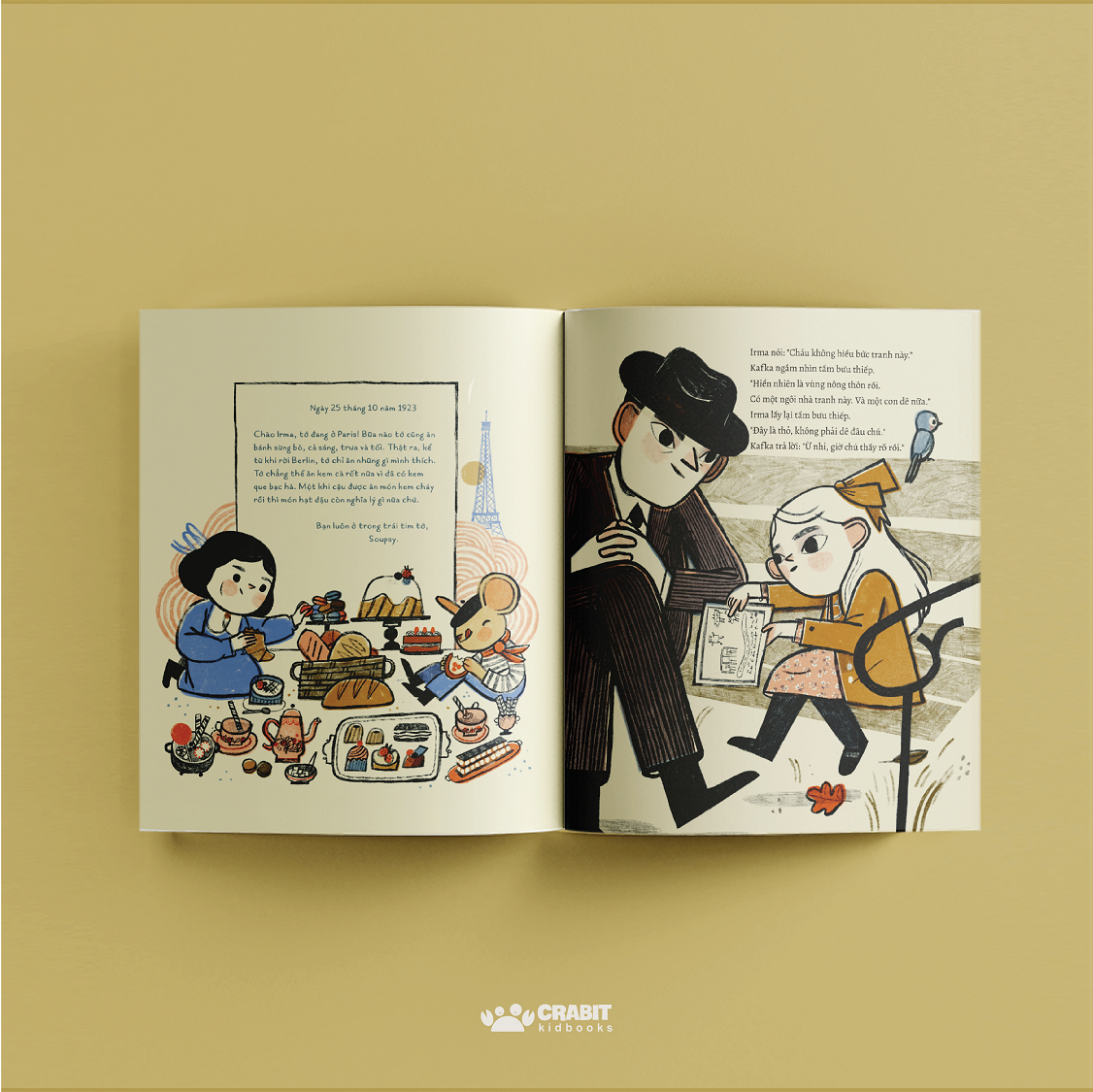 Sách - Kafka và cô búp bê - Crabit Kidbooks - dành cho trẻ 4+ cuộc thi chạm chữ