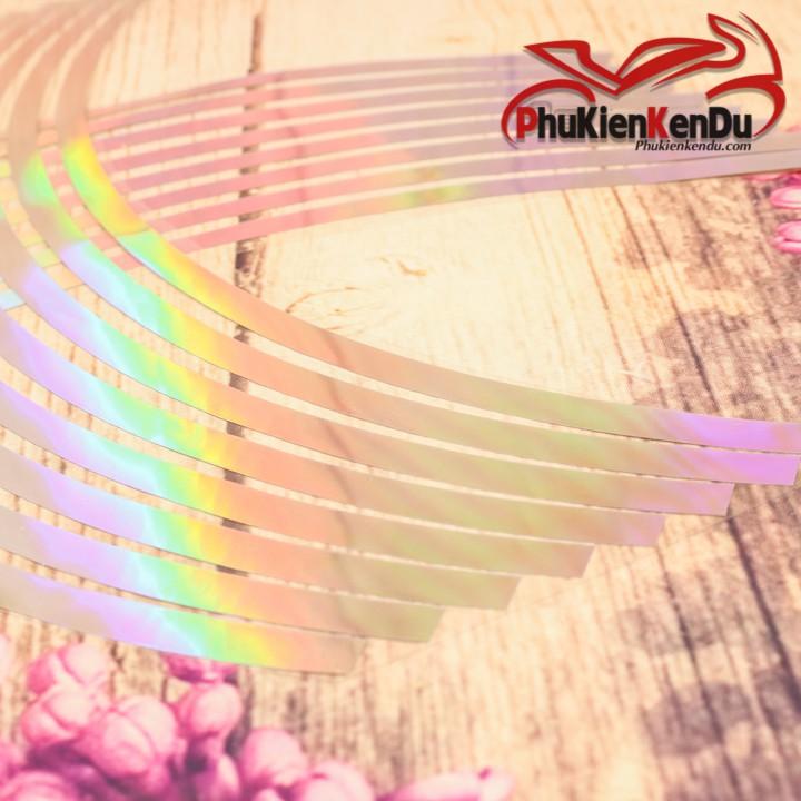 TEM VIỀN MÂM XE MÁY PHẢN QUANG MÀU CROM