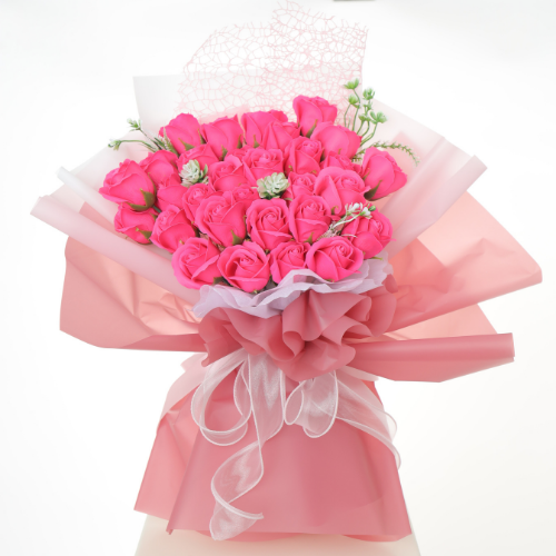 Bó hoa hồng sáp 20 bông hồng có sẵn