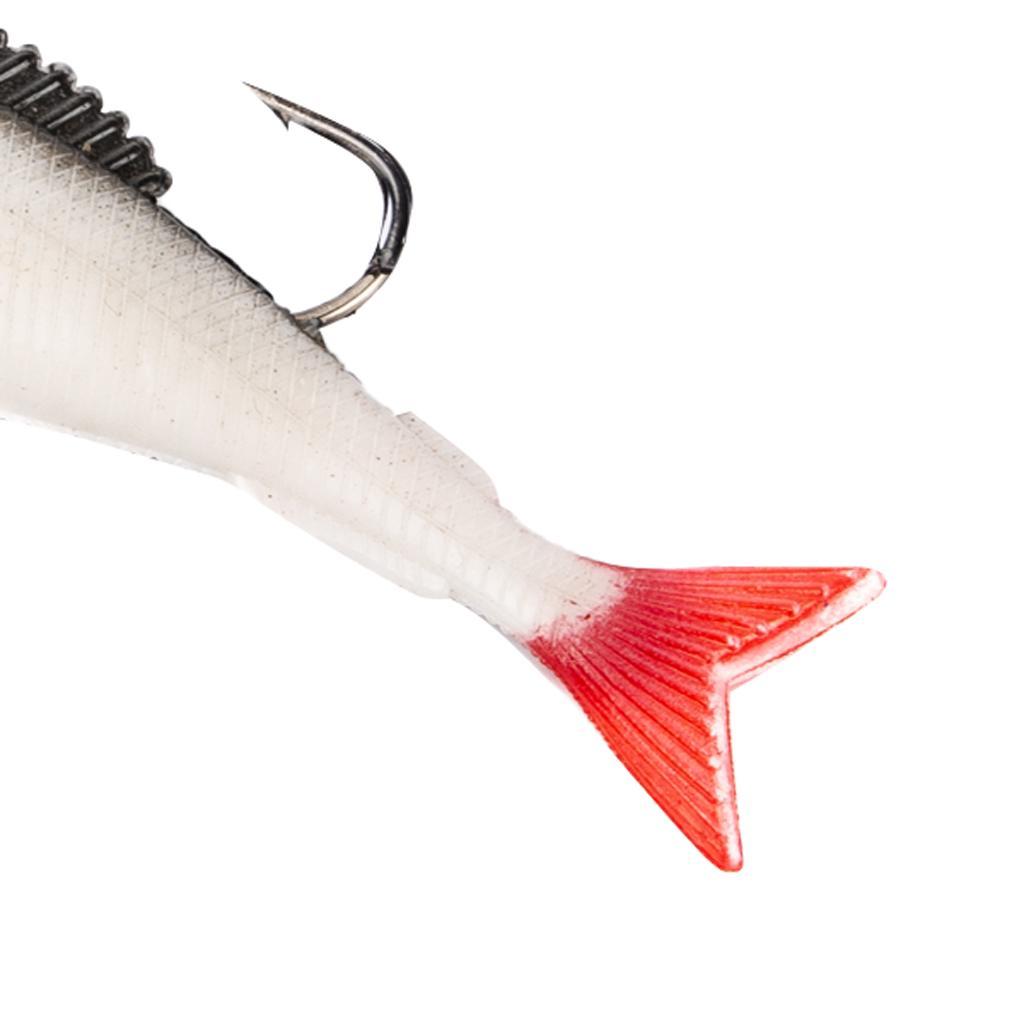 3pcs 9cm PVC Sinking Swimbaits Soft Lead Fishing Lures for Trout Bass Salmon Sea Fishing Tackle