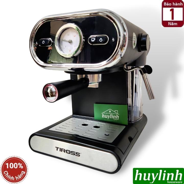 Máy pha cà phê Espresso Tiross TS6211 - Áp lực tối đa 15 bar - công suất 1100W - Hàng chính hãng