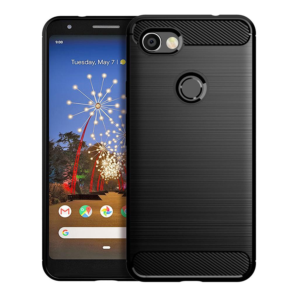 Ốp lưng cho Google Pixel 3 3a XL dẻo Cacbon phay xước chống sốc chống vân tay