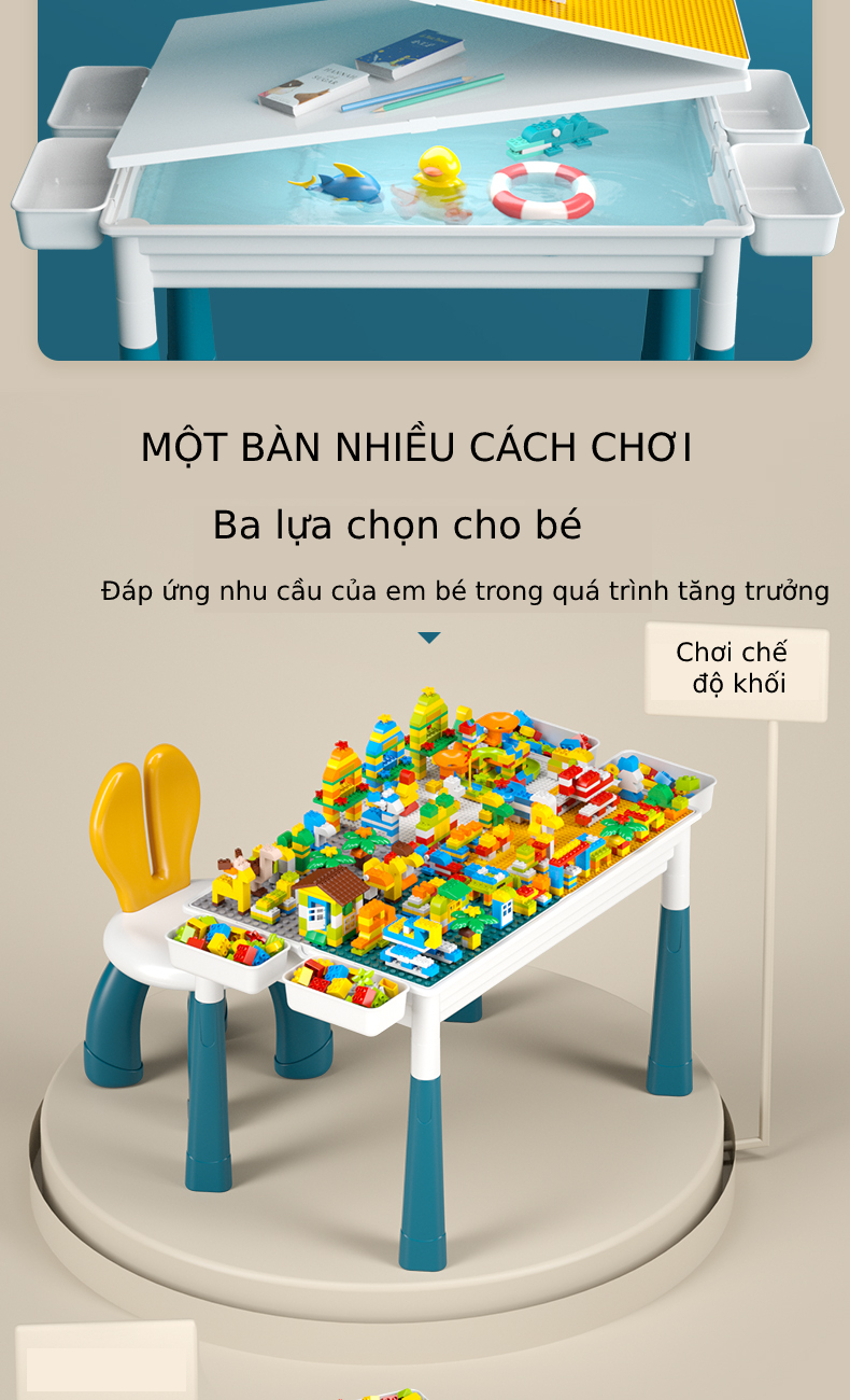 Bàn xếp hình đa năng giúp trẻ thông minh và phát triển