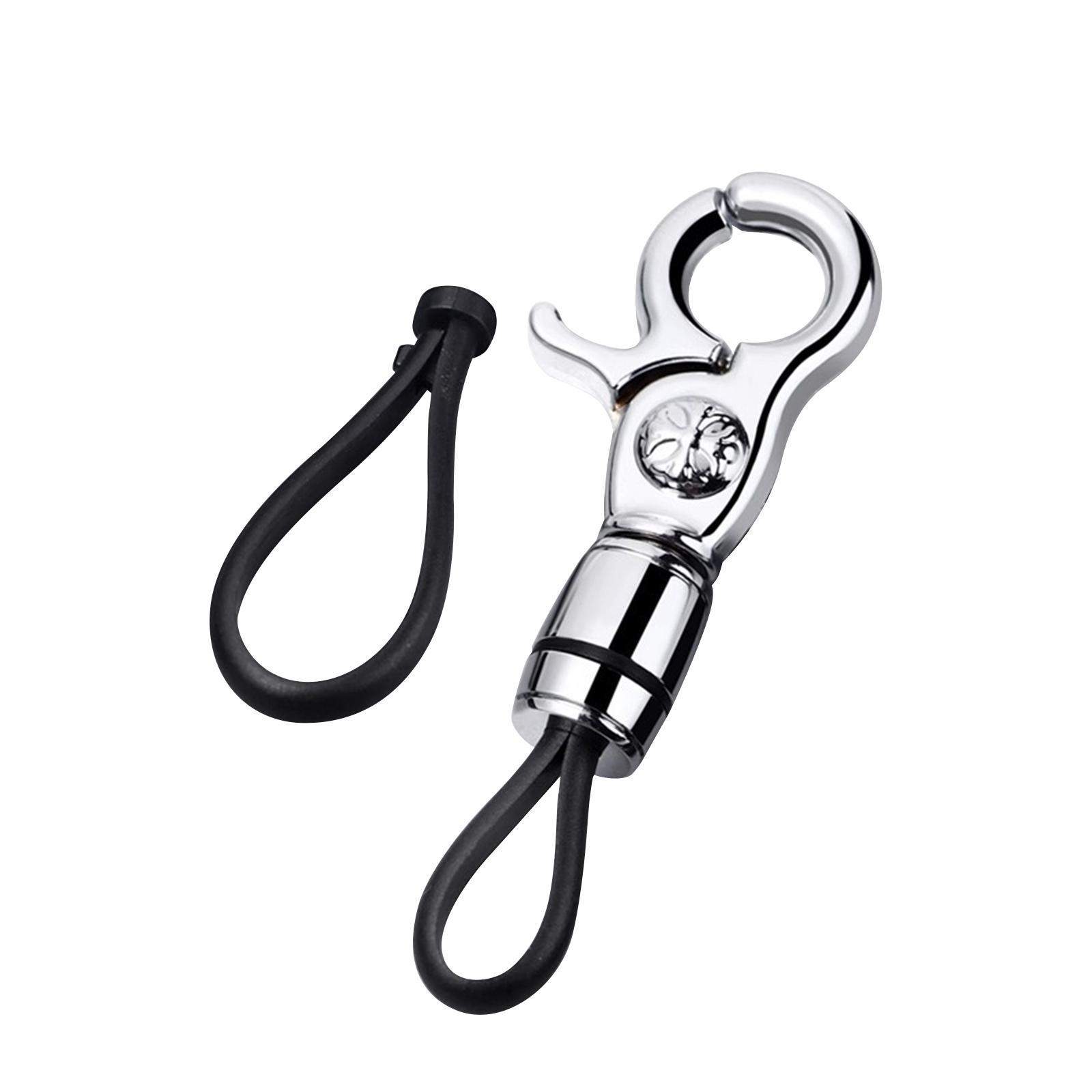 Key Fob Holder Business Keychain ,Heavy Duty ,360 Degree Rotatable,Metal Key , Motorcycle Keychain for Keys Backpack, Husband Boyfriend