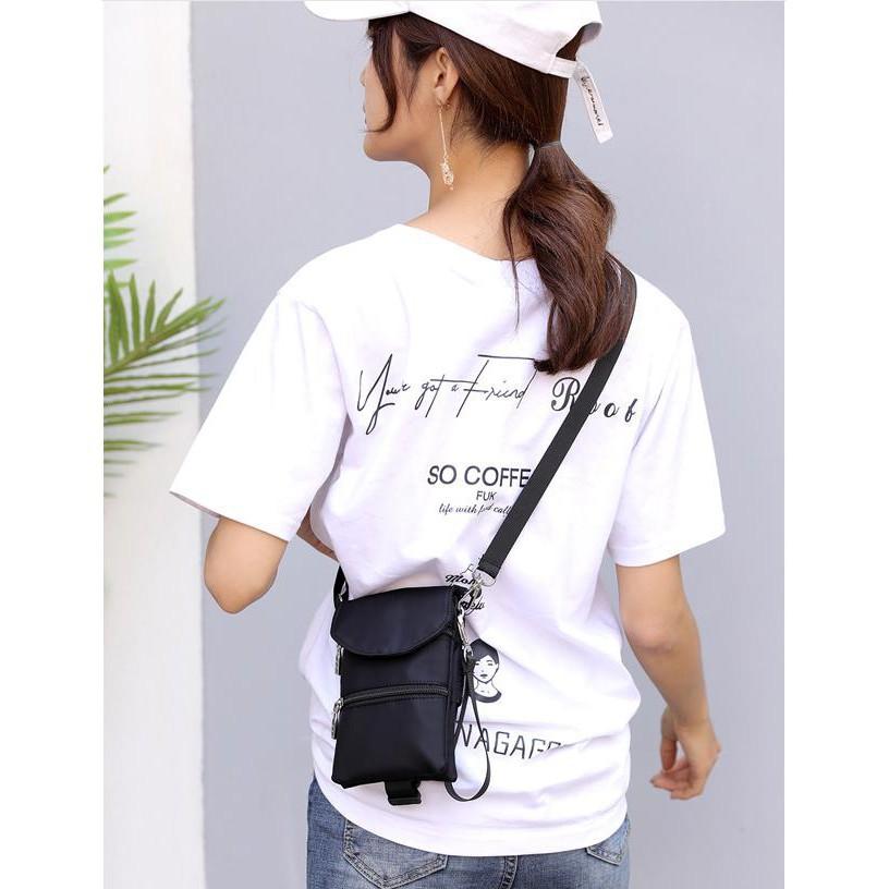 Khuyến mãi - Túi đeo chéo túi xách túi đeo hông đeo tay mini OUTDOOR cho Phái đẹp chống nước