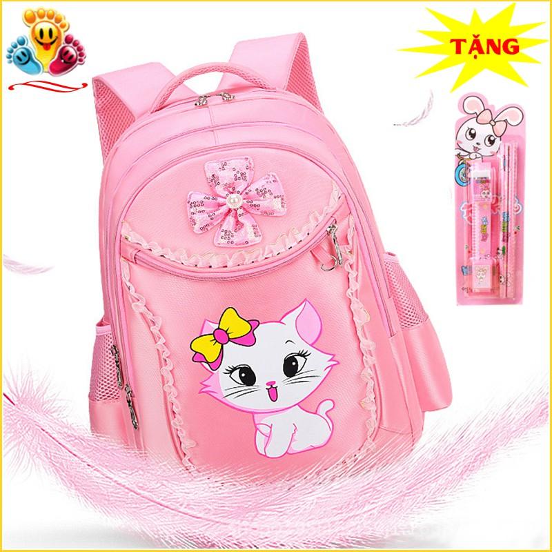 Balo đi học mèo hello kitty đáng yêu dành cho bé gái cấp 1 tiểu học TE11B