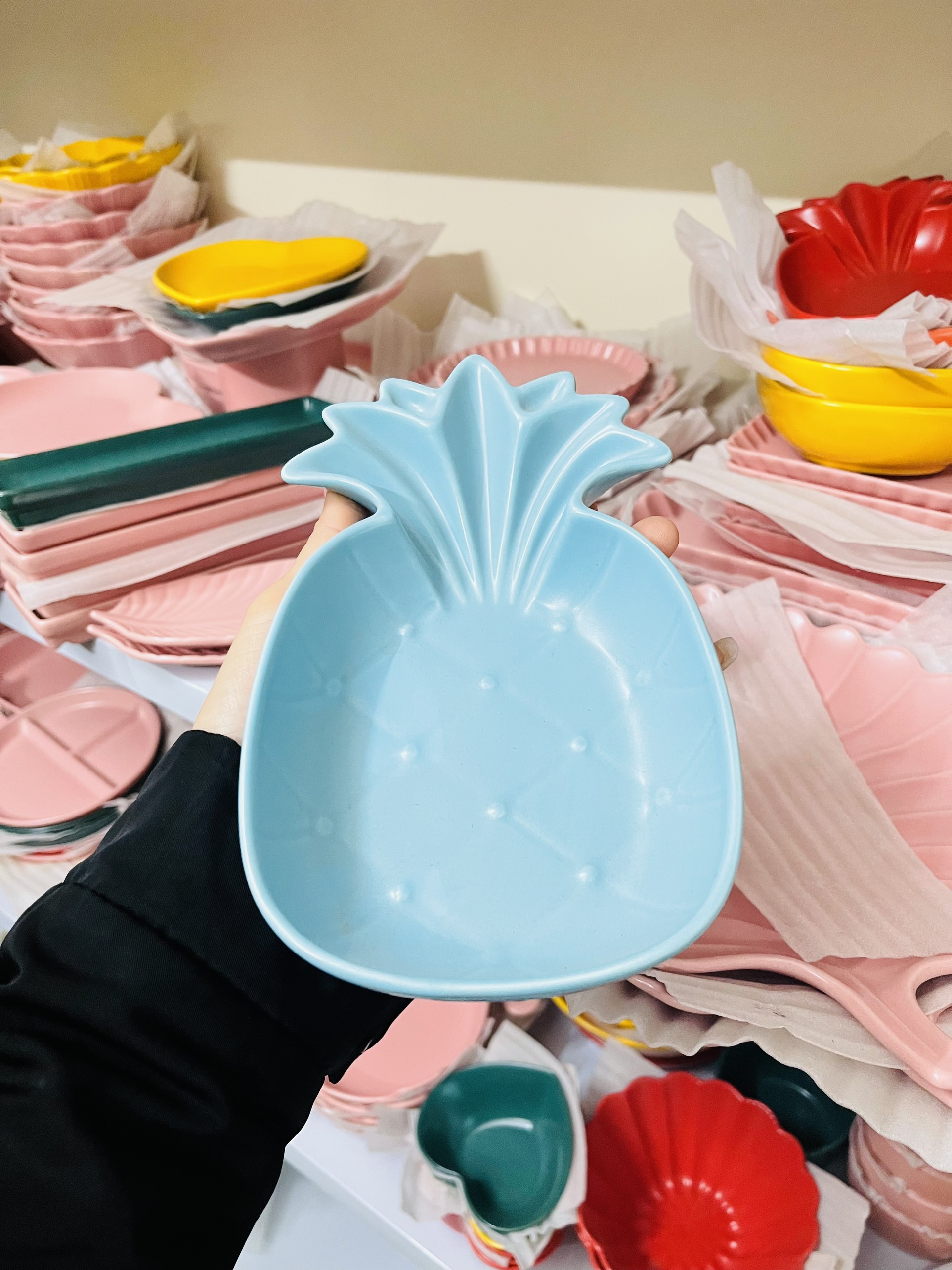 Bát dứa gốm sứ sắc màu