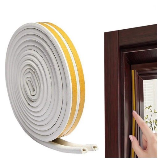Gioăng, ron chữ D 3m dán khung cửa ngăn bụi, chống gió lùa, chống ồn, côn trùng dễ sử dụng GD733-RonDoi