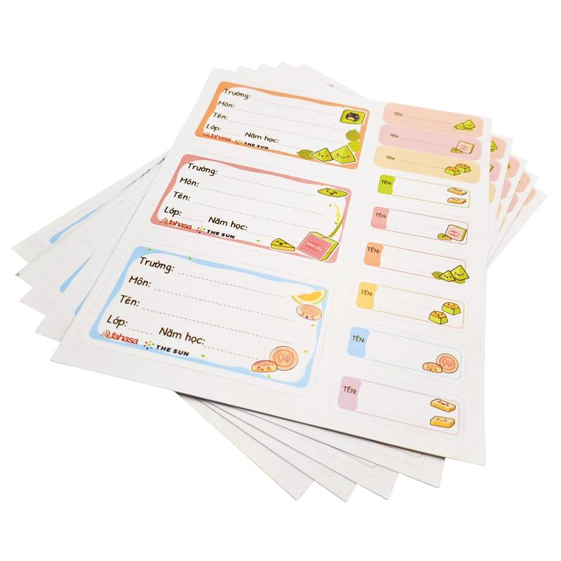 Combo 10 Tập Học Sinh Bánh Việt - Miền Nam - 4 Ô Ly - 96 Trang 80gsm - The Sun 05 - Mè Xửng - Tặng Nhãn Vở Kèm Sticker