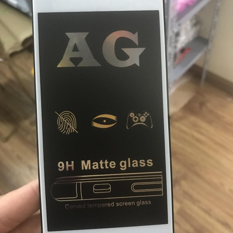 Kính cường lực Cao cấp Chống vân tay AG Glass cho iPhone 7 Plus/8Plus Full màn - Hàng nhập khẩu