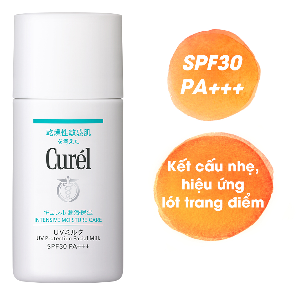 UV Sữa Chống Nắng Curel UV Protection Face Milk SPF 30 PA++ (30ml)