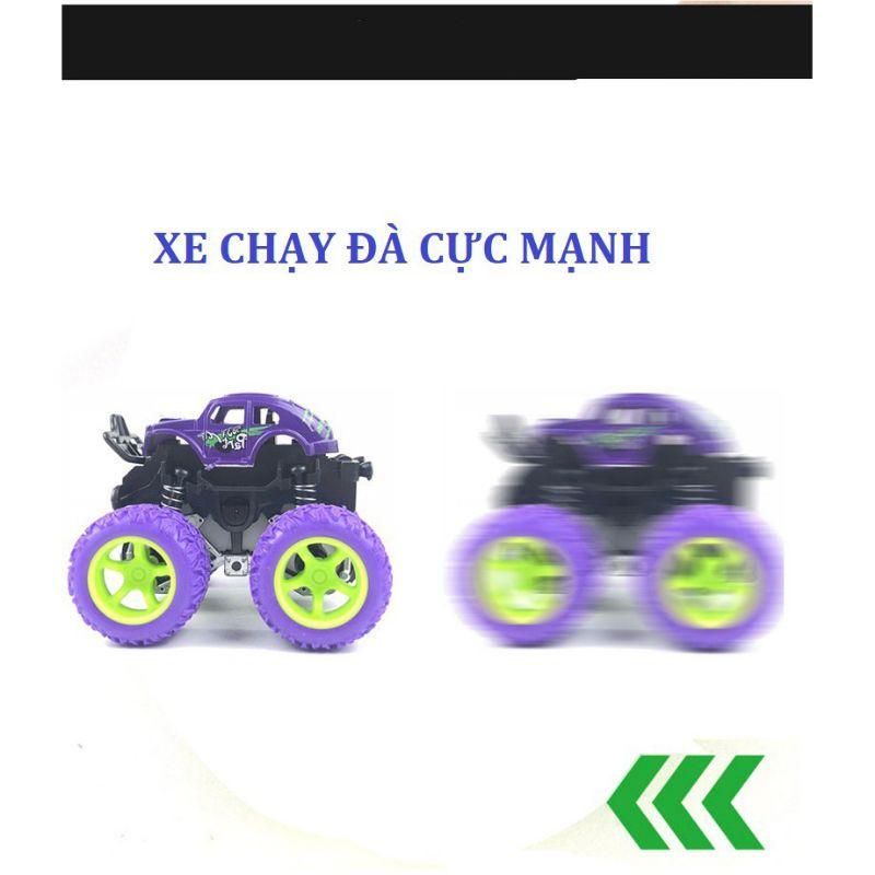 Ô tô đồ địa hình chạy đà bánh to, xe quán tính nhiều màu sắc