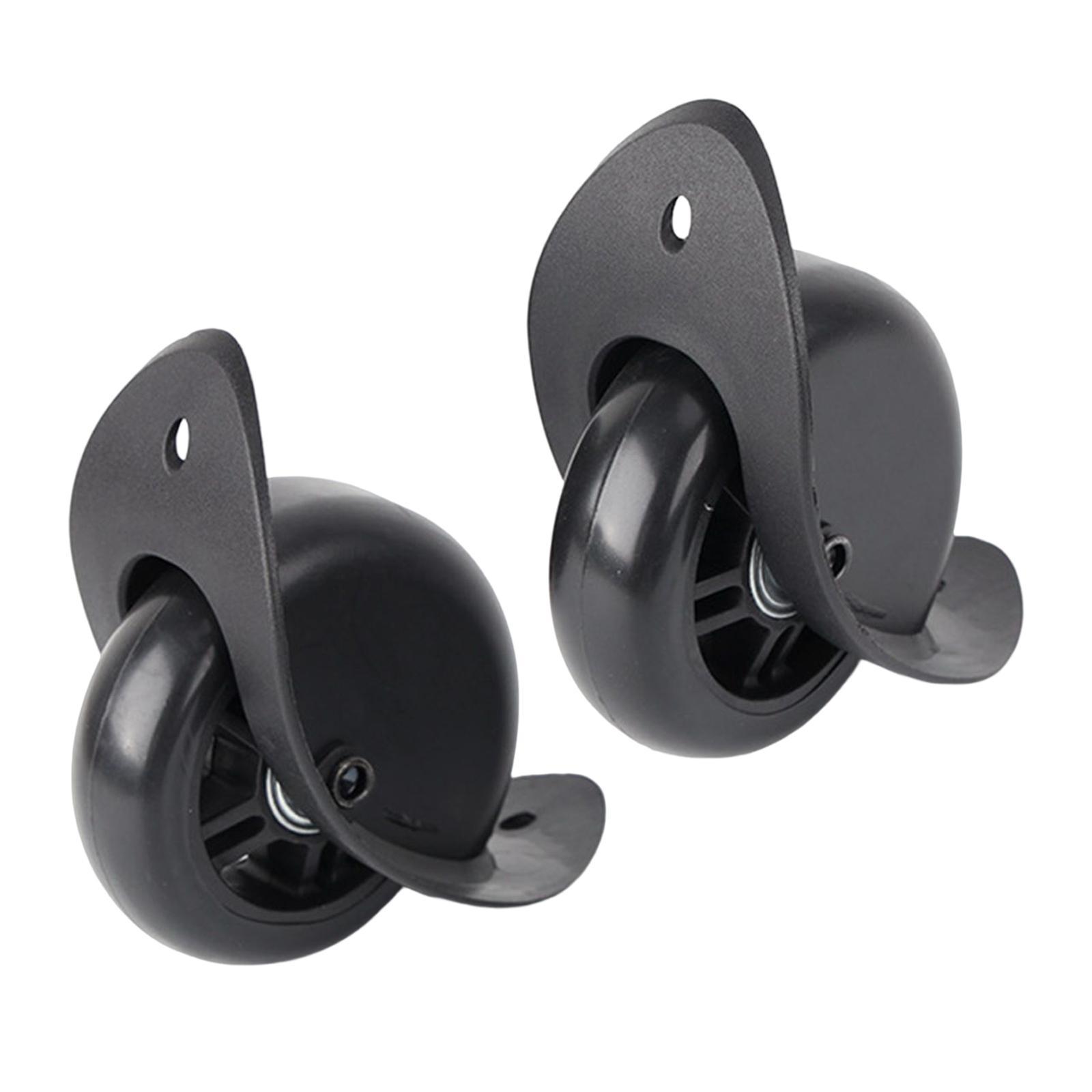 2 Pieces Luggage Replacement Wheels, Mute Smooth Suitcase Wheels Replacement for Suitcase Trolley Luggage