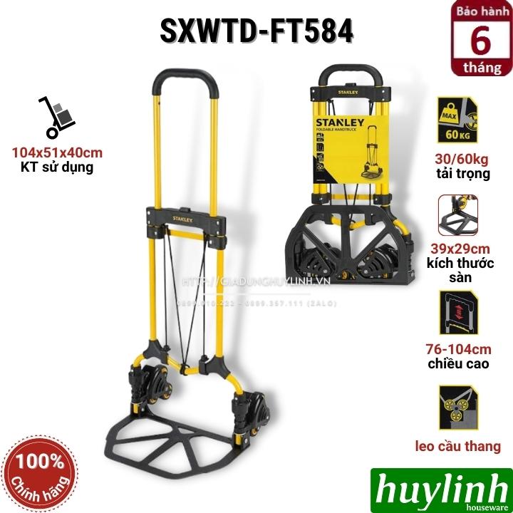 Xe kéo đẩy hàng leo cầu thang Stanley SXWTD-FT584 - Tải trọng 30/60kg