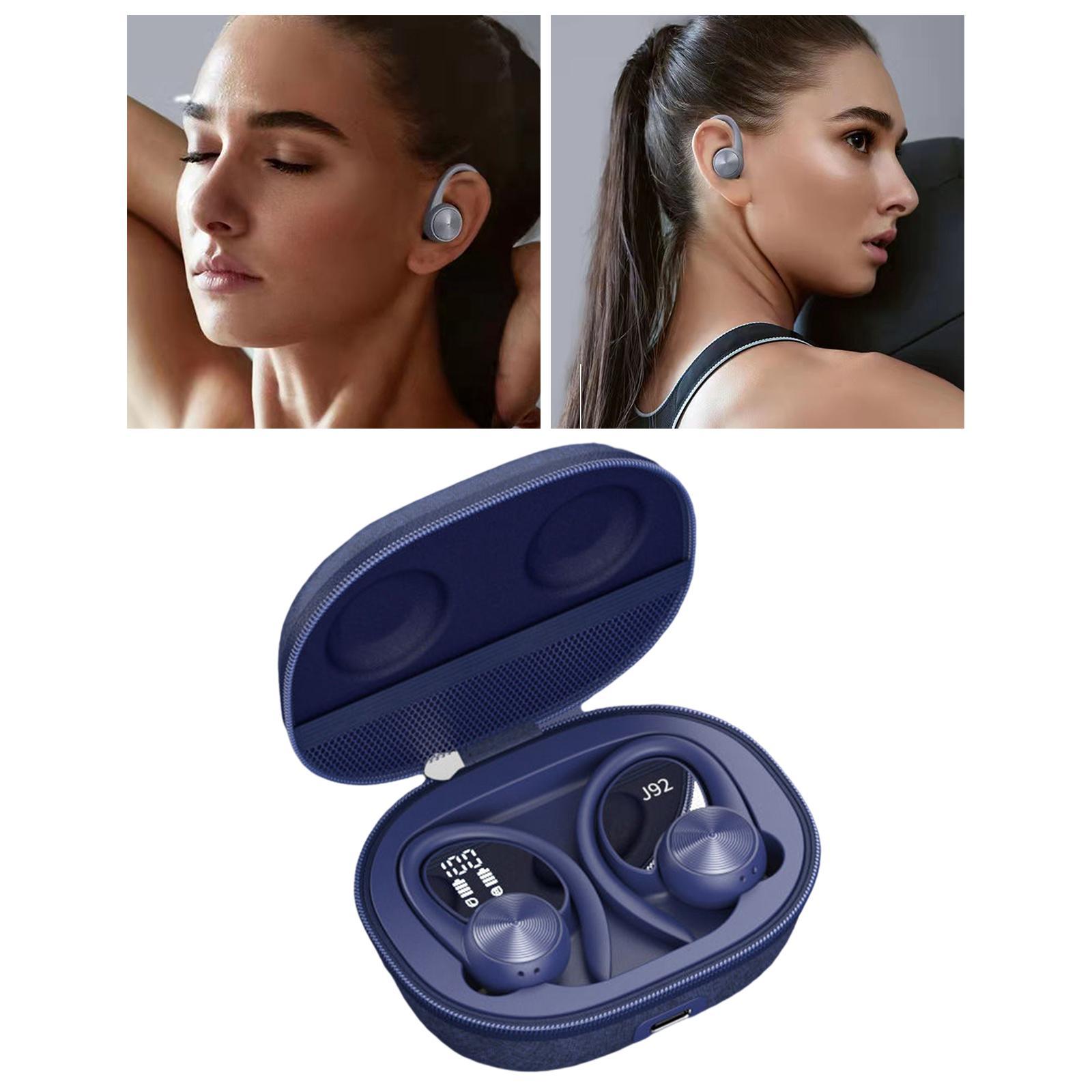 Bluetooth 5.0 Wireless Earbuds with Ear Hooks with Mic Stereo for Running