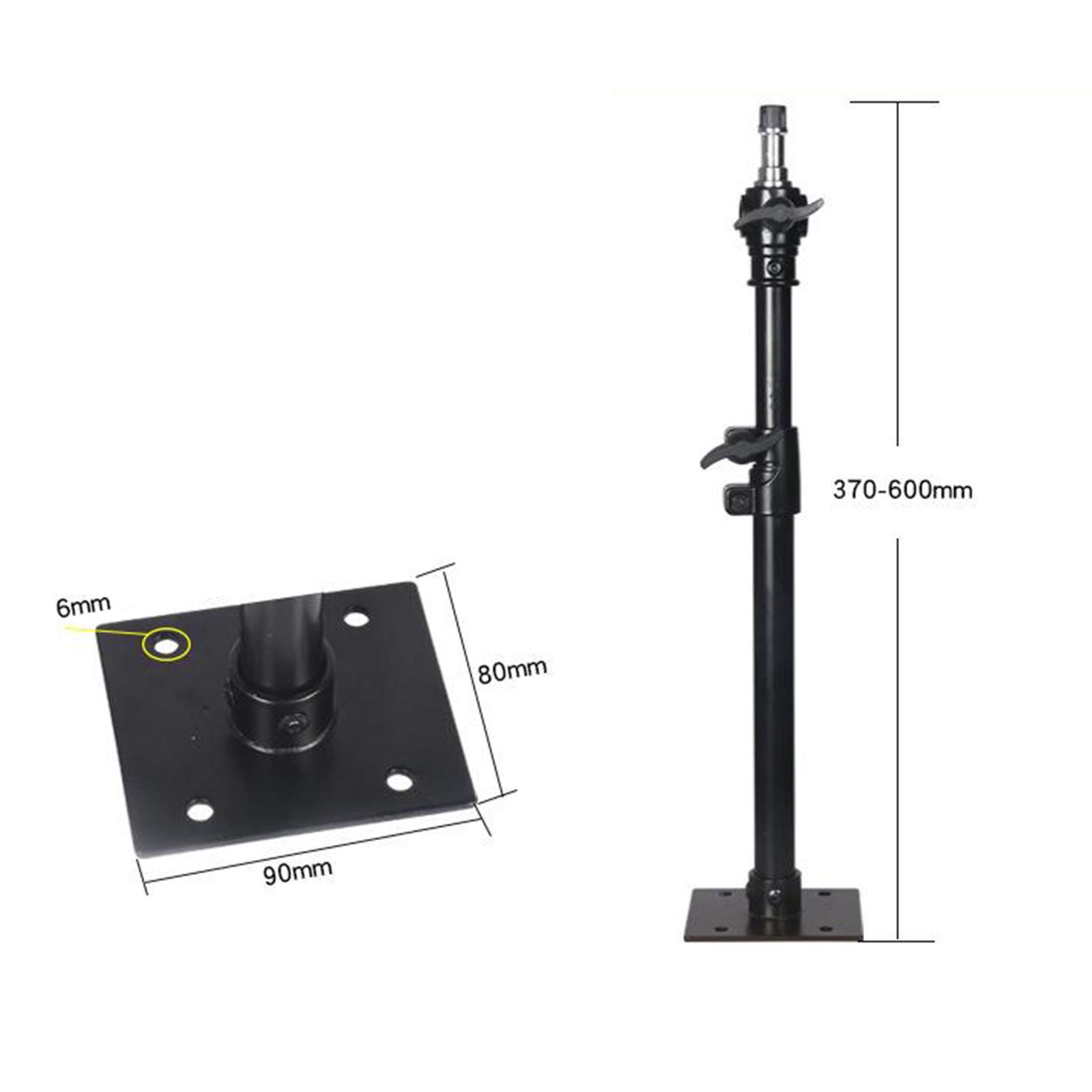 Camera Video Ceiling Light Stand with 1/4 3/8 Adapter 15"-26" for Strobe