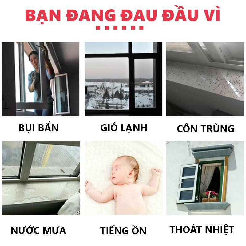 6 Mét Chặn Cửa, Ron Dán Khung Cửa, Lấp Kín Khe Hở, Chặn Nước, Cách Âm, Chống Thoát Nhiệt, Va Đập - Dán Đư