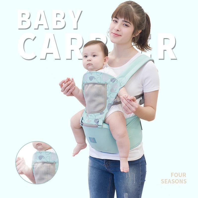 Em Bé Thiết Sling Trước Ôm Eo Phân Màu Porte Bebe Kangaroo Hông Ghế Ngồi Đa Năng Cho 4 Mùa